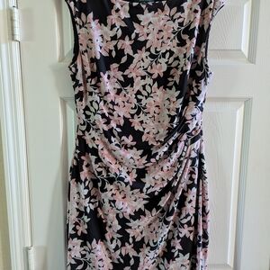 Floral Black and Pink Dress